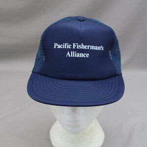 Vintage Screened Trucker Hat - Pacific Fisherman's Alliance - Adult Snapback